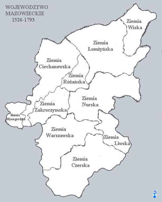 Historyczne ziemie Mazowsza