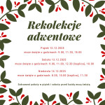 REKOLEKCJE ADWENTOWE - 14.12.2025